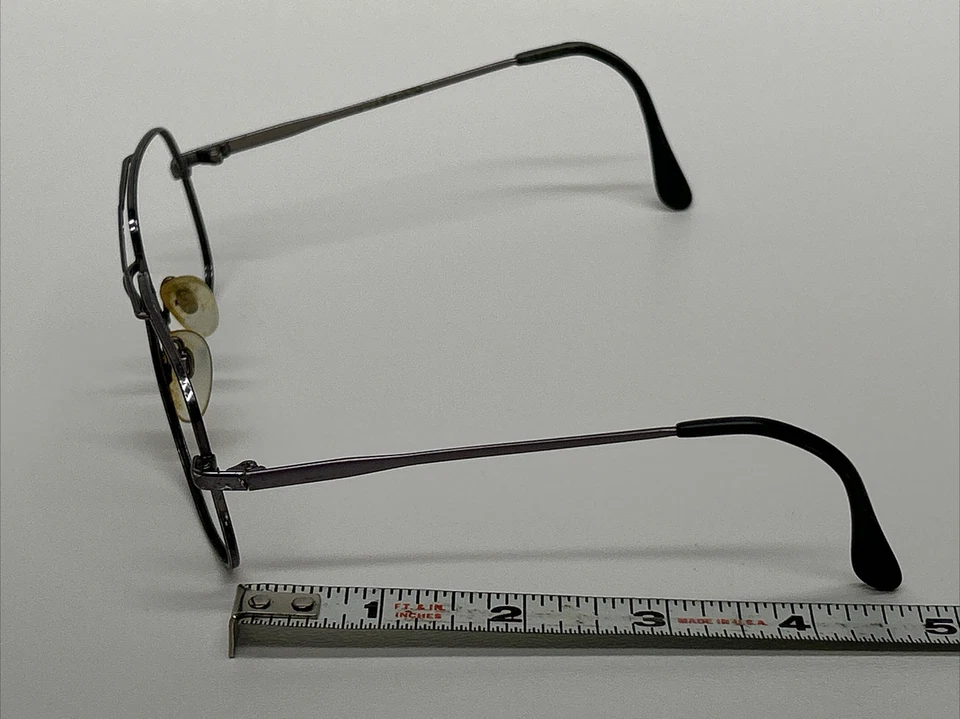 Gafas de aviador/piloto vintage, Barry Ooppus, 140 mm, grises, solo marcos Foto 3 de 4