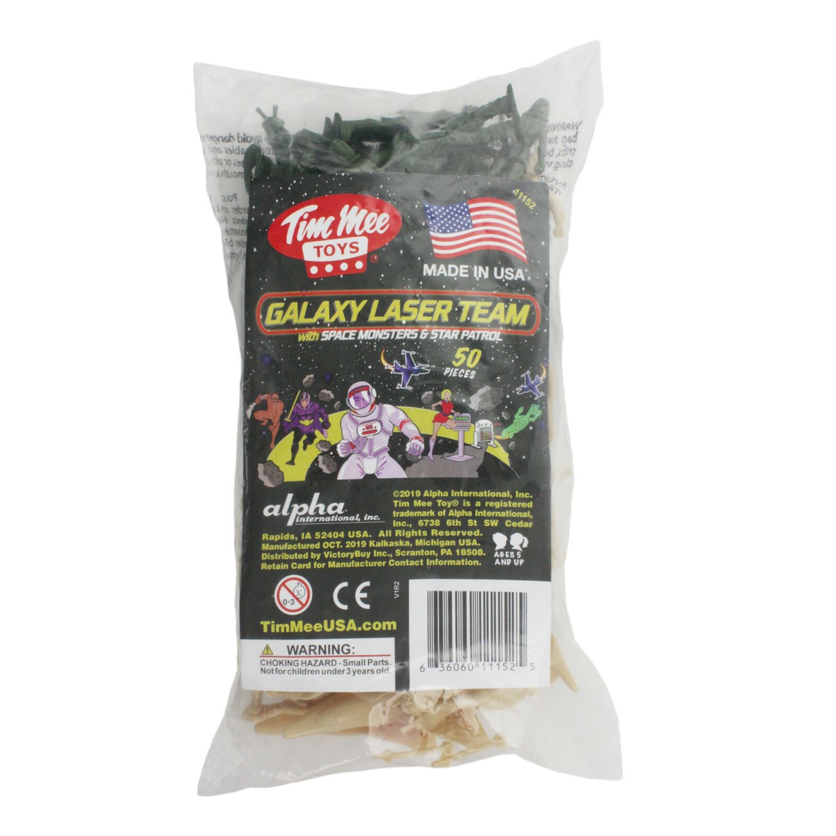 TimMee Processed Plastic GALAXY LASER TEAM: 50 Tim Mee STAR PATROL