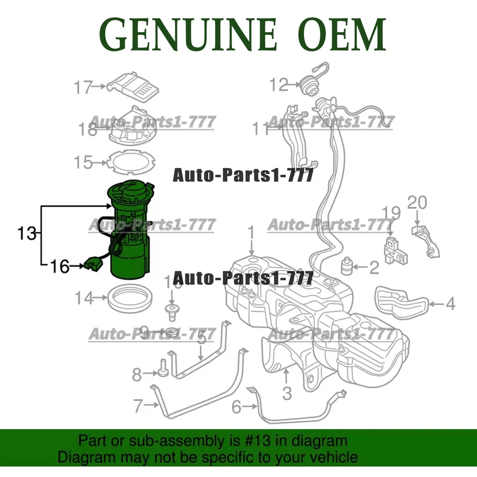 NEW OEM Genuine Fuel pump module For 2015-2020 Audi Q7 Q8 4M 4MB 4MN 4M0919087F - Image 2 of 2