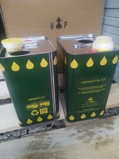 Coppia LATTA LATTINA PER OLIO CONTENITORE FUSTO VUOTO 3 LITRI con TAPPO