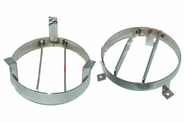 Externe Scheinwerfer Stein Grill Schutz Paar 8,5'' Chrom FüR Willys Jeeps-image