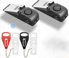 Security Door Locker Travel Lockdown Locks,Alarm for Additional Safety Traveling