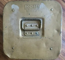 Russakov I.C.C.-32A ~ Old Movie Reel Metal Case/Box ~ Film Canister ~ Lockable