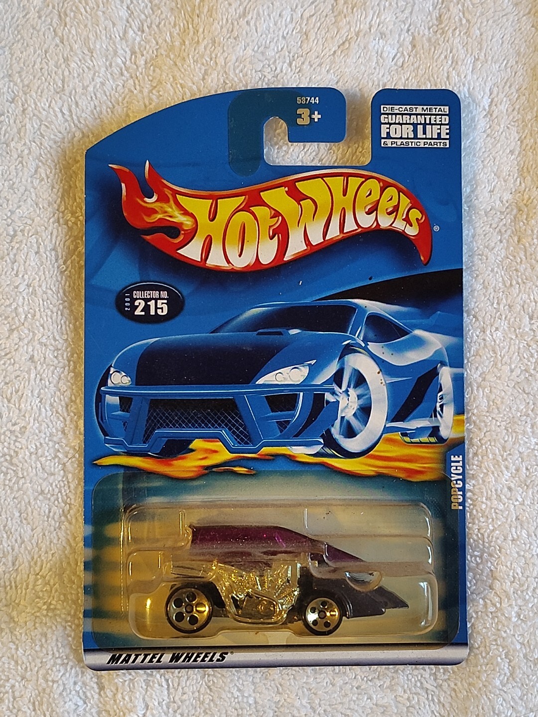 2000 Hot Wheels Popcycle # 215 53744 Purple & Silver Mattel Wheels New 