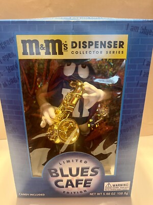 M&M's Dispenser Collector Series -Blue's Cafe NEW IN BOX! Limited