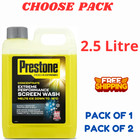 Prestone Screenwash Concentrate Winter car screen wash 2.5L windscreen cleaner