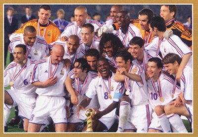 083 CELEBRATION CONFEDERATION 2001 STICKER FRANKREICH 2018 FIERS D'ETRE BLEUS PANINI