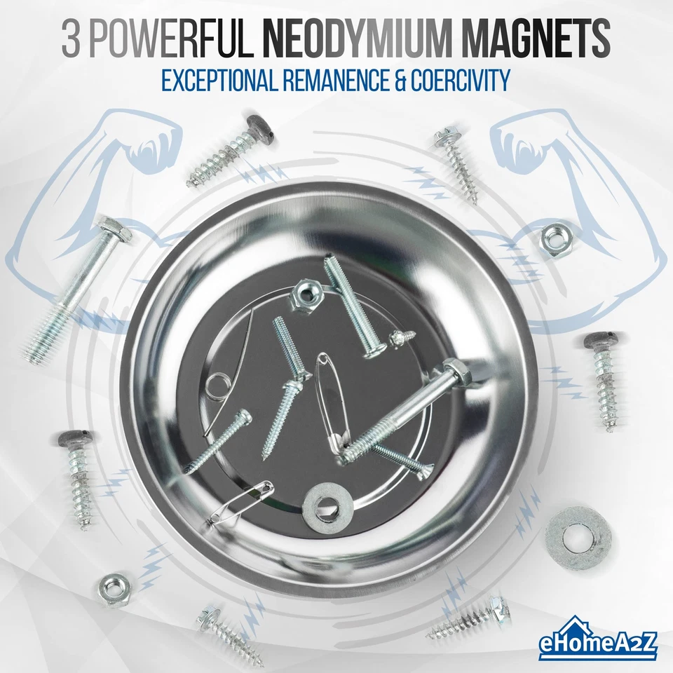 ‎3 PCS Magnetic Bowl For Screws, Holding Nuts & Bolts, Small Parts, Pins, Tools - Image 4 of 4