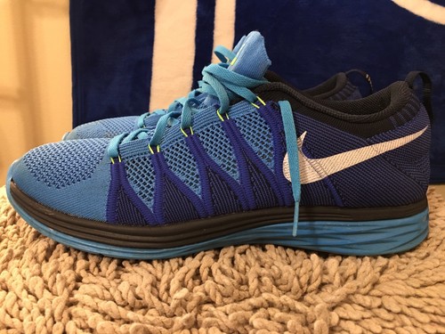 Espinoso Emoción Norma Nike Flyknit Lunar 2, Vivid Blue White Game Royal, 620465-414, Men&#039;s  Size 12 | eBay