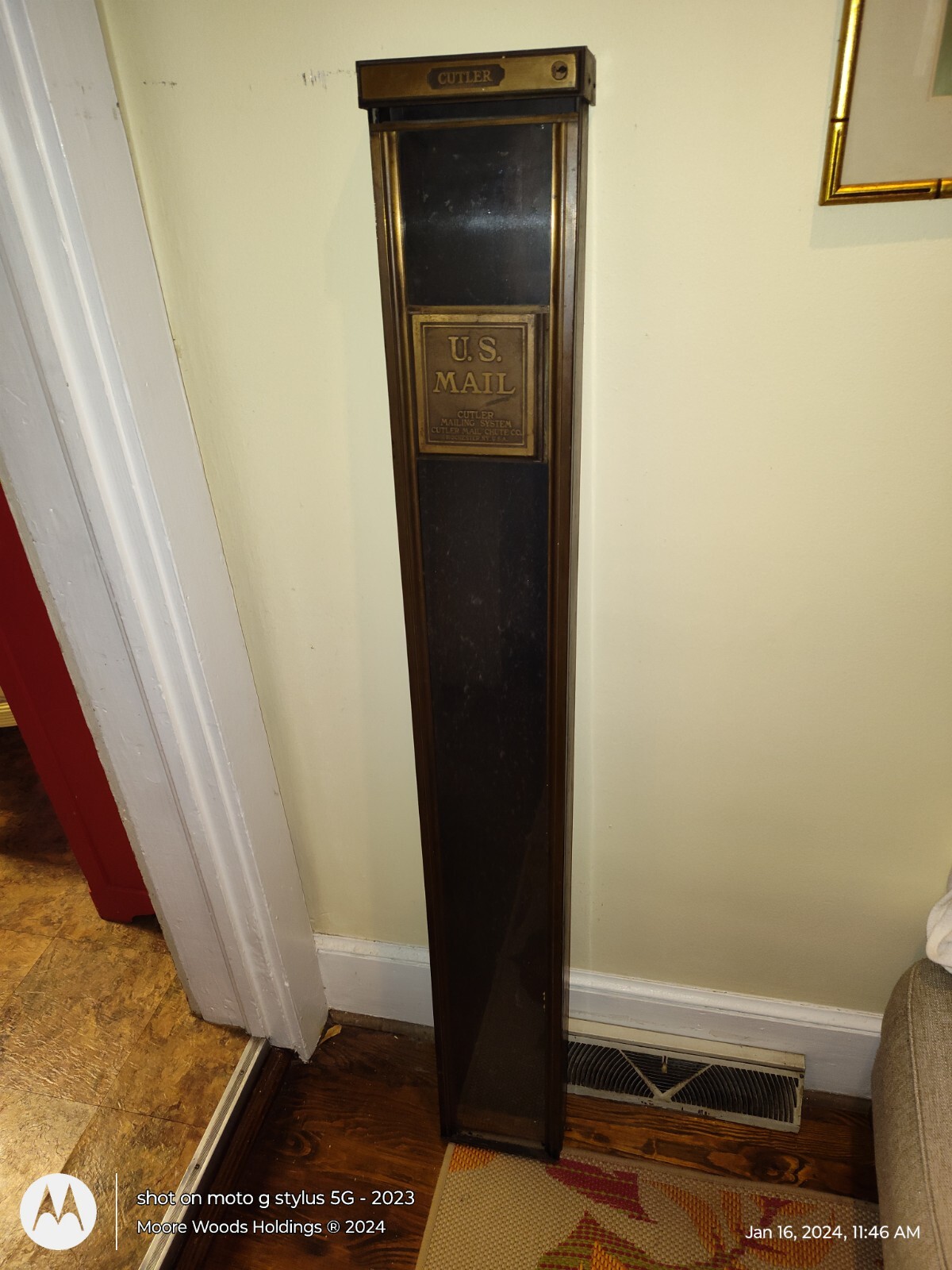 Antique Brass Metal Cutler Mail Chute Post Office Rochester NY eBay