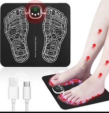 EMS Foot Massager Mat Foot Massager Pad Foldable Feet and Calves Massage Machine