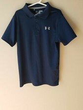 Under Armour Boys Shirt   Blue - Youth Medium   Good Condition