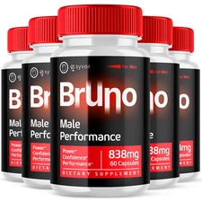 Bruno Pill for Men Advanced Male Support Natural Formula Supplement 300 Capsules