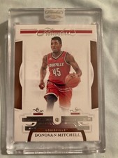 2021 22 Panini Flawless Collegiate Donovan Mitchell Silver Encased DIAMOND #/20