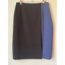 Boden Colorblock Pencil Skirt - Black  Blue - Career Office Professional