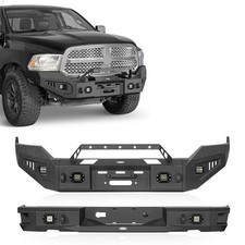 For 2013-2024 Ram 1500 Ram Classic Front Rear Bumper Wwinch Plateled Lights For 2013-2024 Ram 1500 Ram Classic Front Rear Bumper Wwinch Plateled Lights