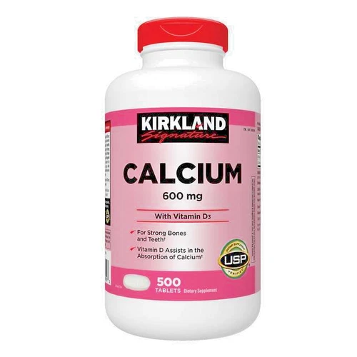New Kirkland Signature Calcium 600 mg. with Vitamin D3, 500 Tablets