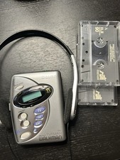 Sony Walkman WM-FX277 Cassette Player with Headphones and Two Metal Cassettes