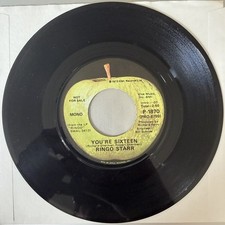 Ringo Starr  &ldquo;You're Sixteen/same&rdquo; Apple Records Promo 45 Beatles