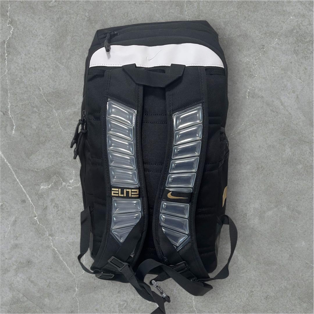 Nike Elite Basketball Backpack Zebra Print Black White Padded Shoulder Straps