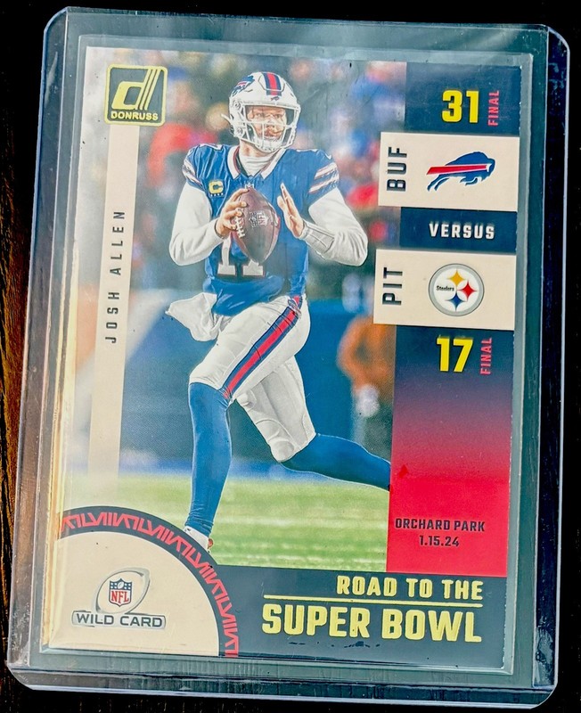 2024 Donruss Road To The Super Bowl Buffalo Bills Josh Allen SBWC6