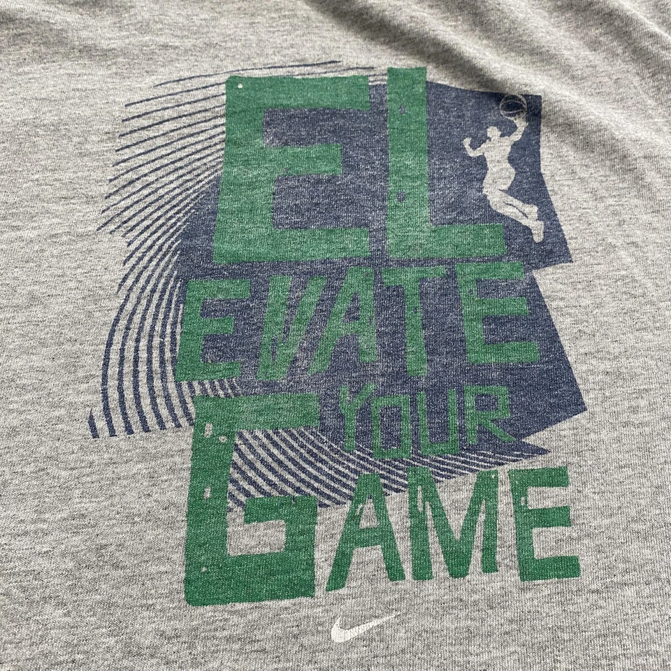 Vintage Nike Shirt Youth XL Gray 10 Feet High & Rising Made USA Basketball 90s - Image 4 of 4