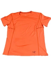 Arcteryx Base Layer Top Womens Sz L Salmon Short Sleeve Shirt