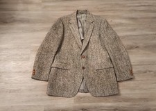 Harris Tweed Vintage 100 Pure Scottish Wool 2 Button Suit Jacket