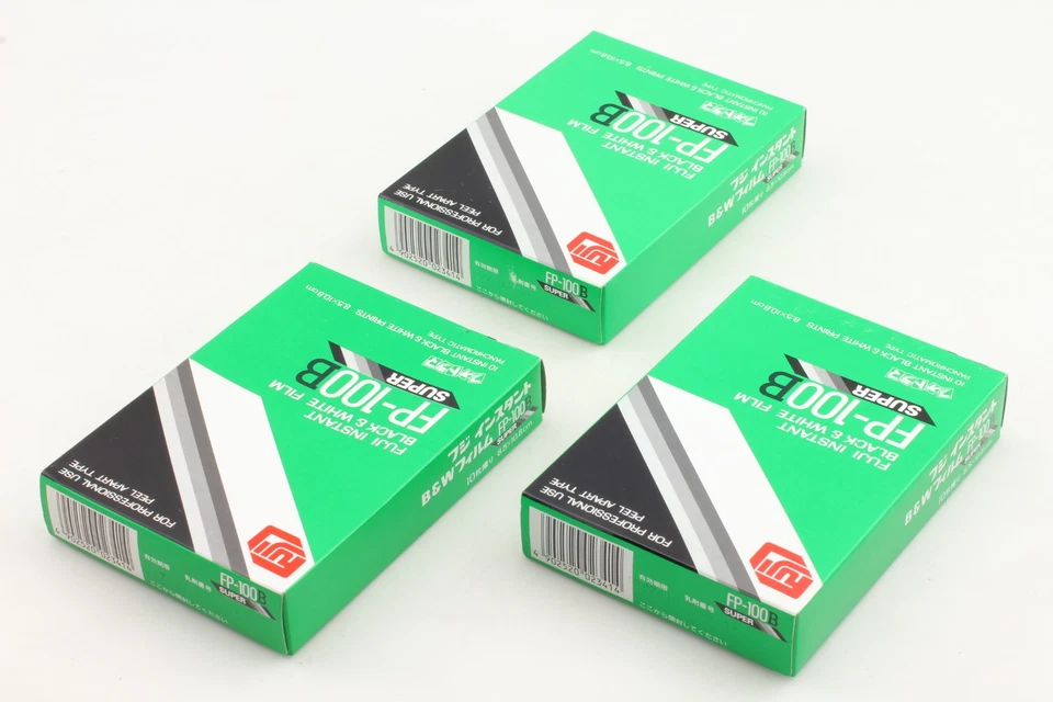 3 packs Fujifilm Fuji FP-100B45 4x5 Super Instant B&W Film Expired 10/1997 Japan - Image 3 of 4