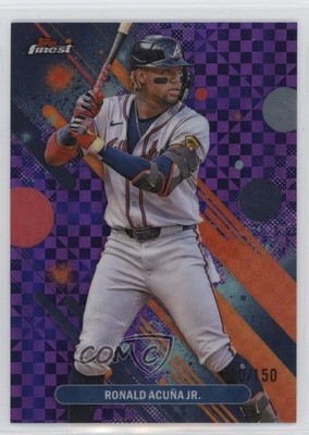 2025 Finest Common Purple Checkerboard Refractor /150 Ronald Acuna Jr Acuña 1i3m