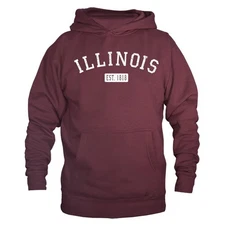 State of Illinois IL Pullover Hoodie