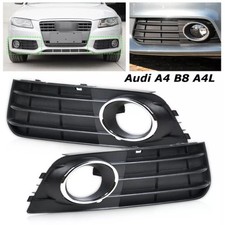 2X Stoßstange Nebelscheinwerfer Gitter Blende Grill Für Audi A4 B8 A4L 2009-2011