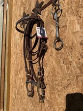 NEW WITH TAGS WEAVER LEATHER PONY BRIDLE SNAFFLE CURB BITS SPLIT REINS BROWBAND