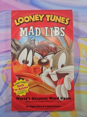 Looney Tunes Mad Libs (Softcover, 2003) Word Game Back in Action Read