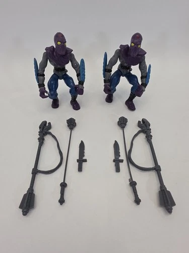 FOOT SOLDIER X2 W/Accessories  Teenage Mutant Ninja Turtles VTG 1988 TMNT Figure