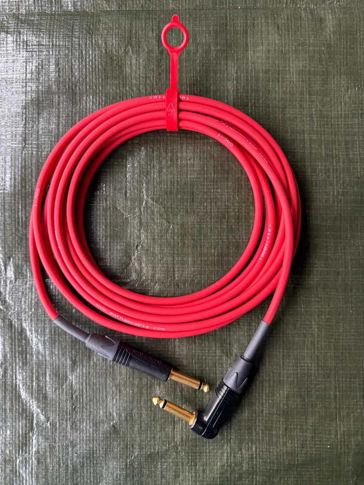 Gotham  GAC-1 Instrument Cable Assembly 15 ft.  Right/Straight RED - Image 2 of 2