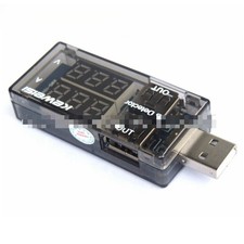 Red Blue USB Charger Voltage Current Meter Handy Battery Tester Power Detector