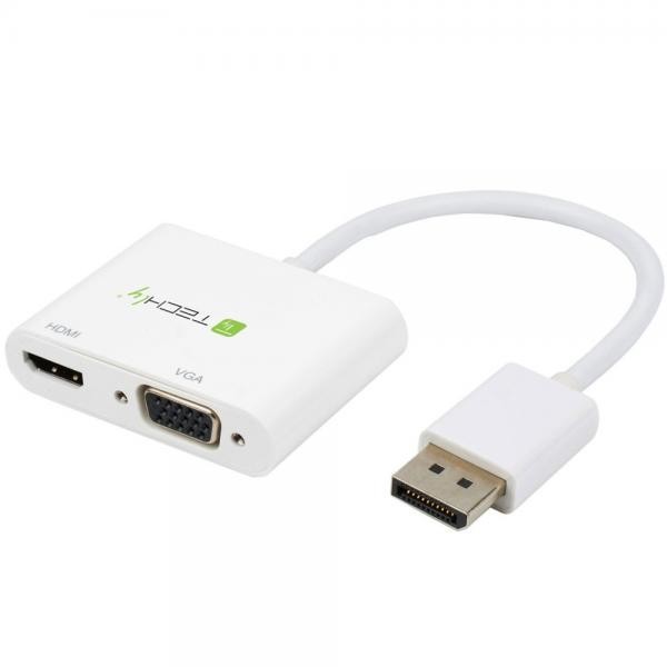 Techly Adattatore DisplayPort ad HDMI/VGA 4K 30Hz