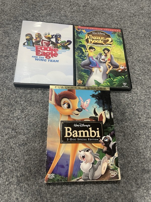 Bambi 2-Disc Special Edition Platinum Edition Jungle Book 2 Eddie Eagle DVD