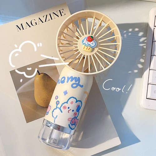 Portable Misting Fan Handheld Person Mister Fan Battery Operated Water Mist Fa a - Afbeelding 11 van 23