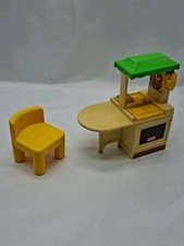 Vintage Little Tikes Toy Doll House Dollhouse Size MINI Kitchen Island Chair
