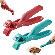 Hot Plate Gripper Tongs Anti Scald Bowl Holder Clip Dish Plate Grabber Clamp for