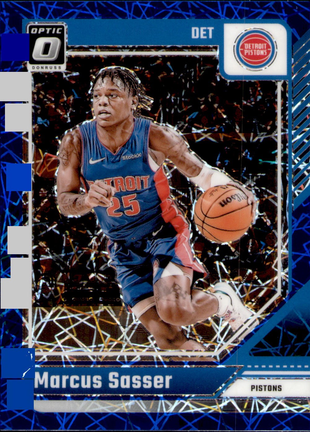 2024-25 Donruss Optic #202 Marcus Sasser Blue Velocity