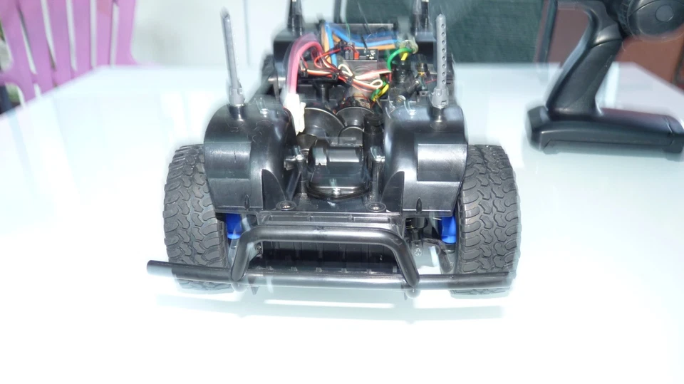 Tamiya 1/10 CC-01 RC Truck Chassis ARTR W/ Remote, Electronics & Tires (No Body) - Image 2 of 4
