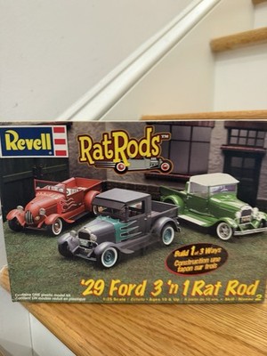 Revell Rat Rods '29 Ford 3 n' 1 Rat Rod Vintage 2001 1/25 Model Kit #85-2348