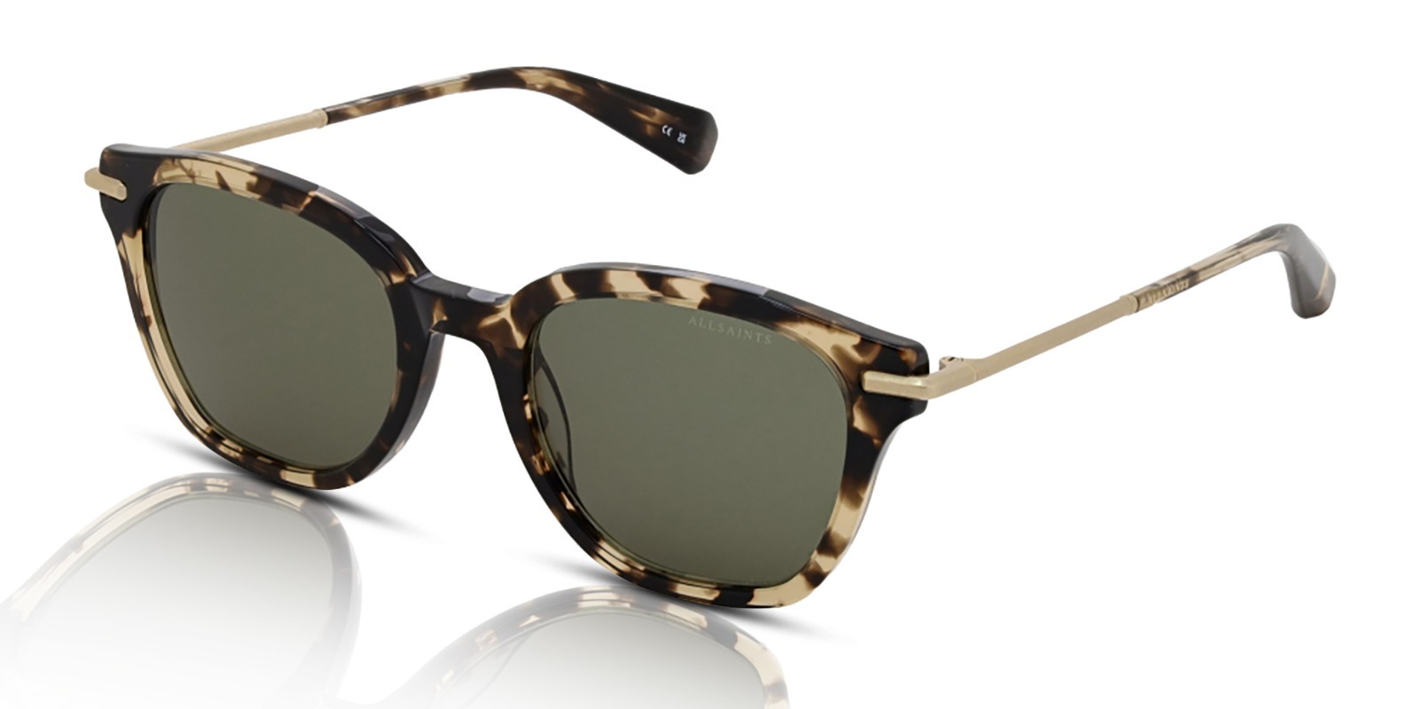 AllSaints Sunglasses Men's Valensi ALS5009 178 Milky Light Tortoise/Green
