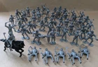 Marx Silver Knights Figure Lot. 49 Pieces