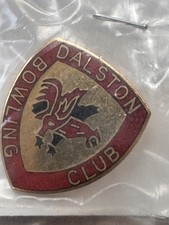 Vintage Dalston Bowling Bowls Club   Metal & Enamel Badge   Brand New in Bag