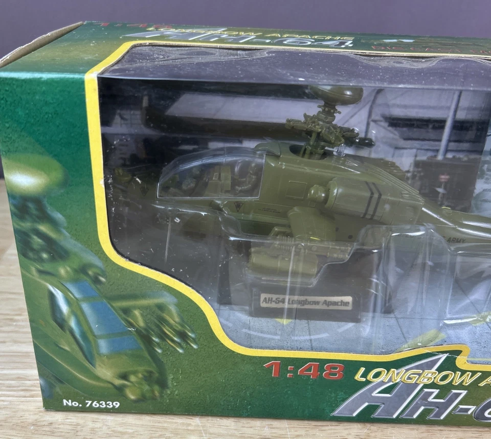 Vintage Motor Max No. 76339 AH-64 Longbow Apache Diecast Metal & Plastic NIB - Image 2 of 4