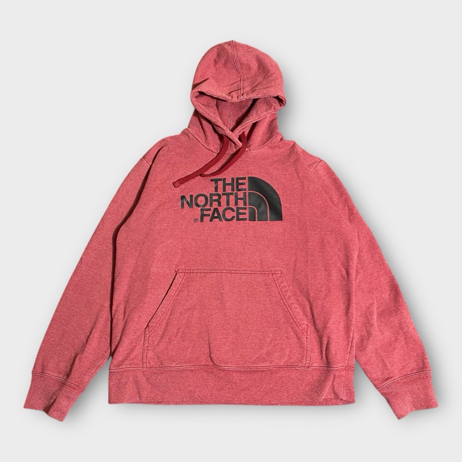 The North Face Men's Large Red Cotton Blend Hoodie for Outdoor & Urban Wear  